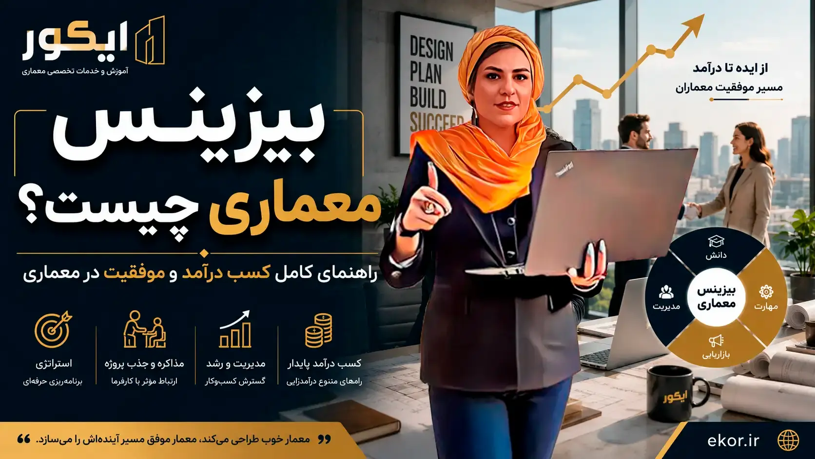 بیزینس معماری؛ راهنمای کسب درآمد، جذب پروژه و موفقیت معماران