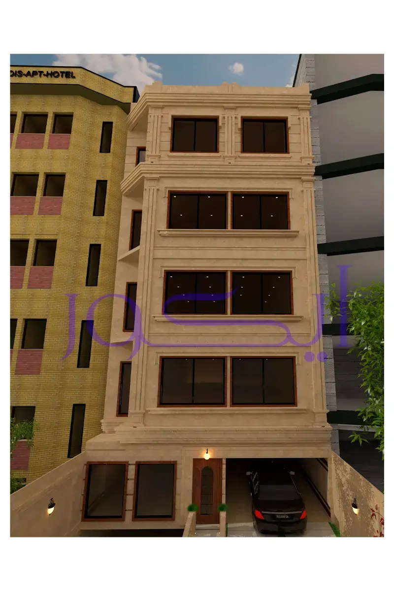 رندر پروژه معماری تهران سایت آموزشی ایکور